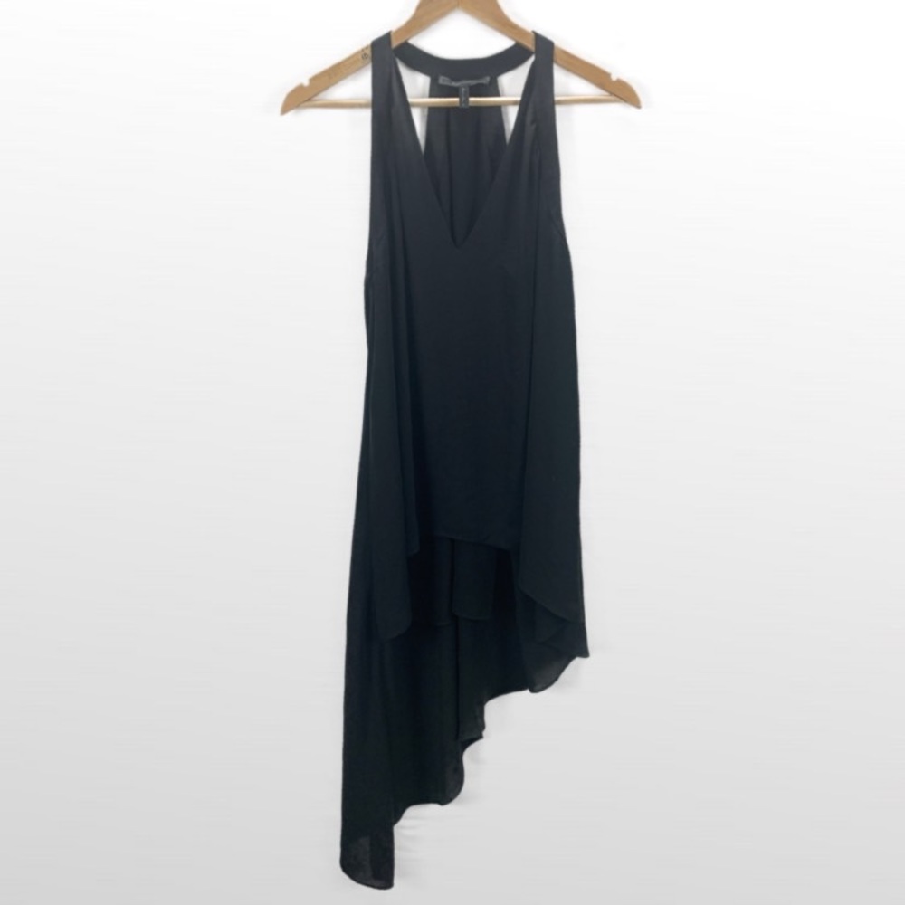 BCBG MAXAZRIA Assymetrical Black Top size Small